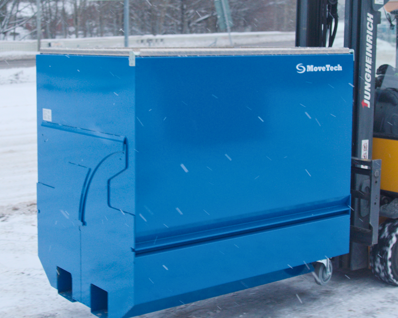 Bottentömmande container