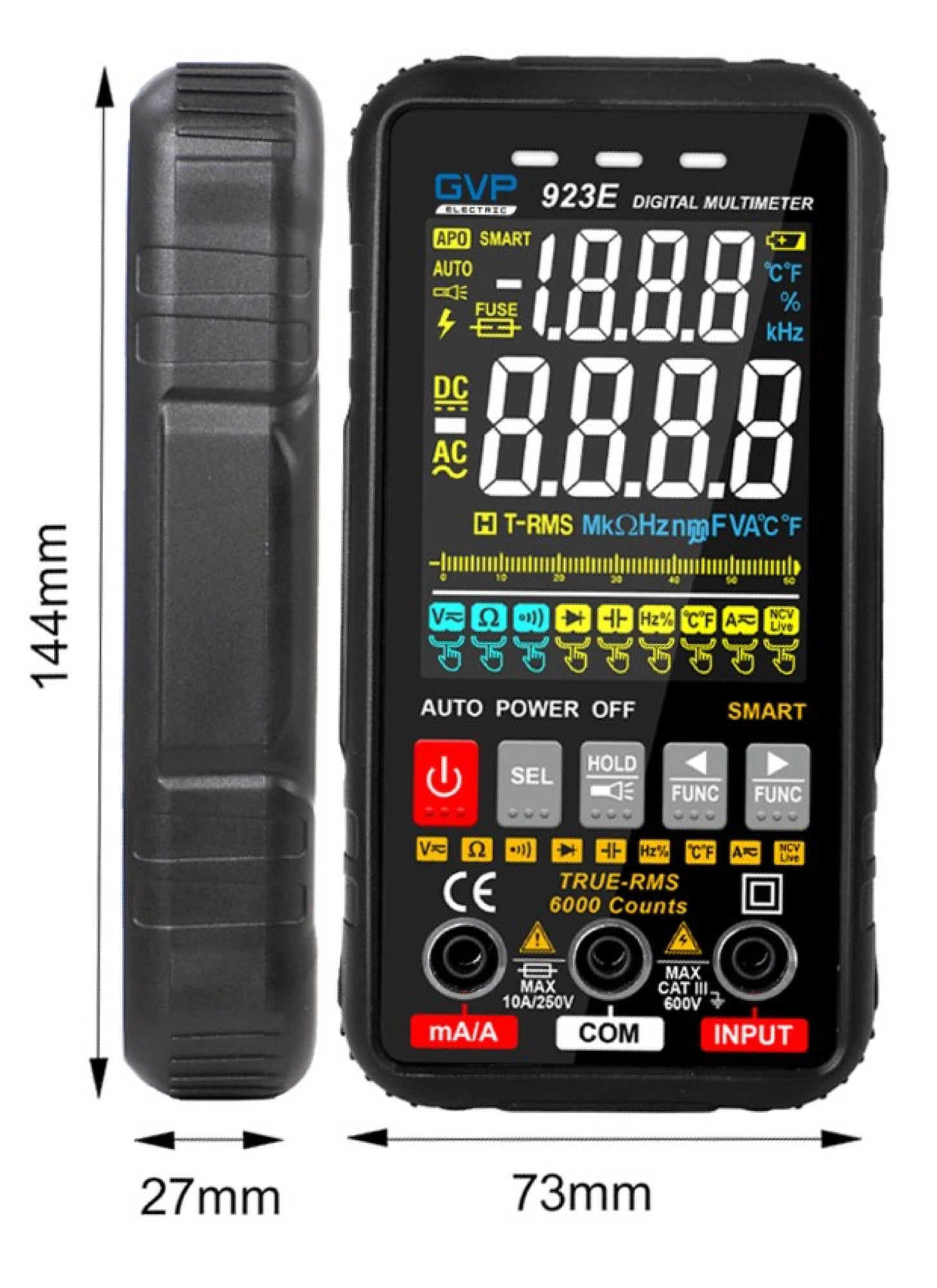 Digital Multimeter, Auto Range – Köp online hos MoveTech