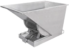 Tippcontainer Rostfri 304 med tryckplatta 600 L
