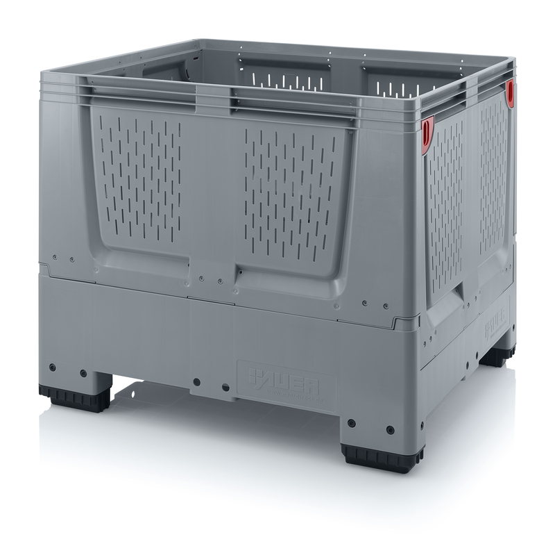 Plastcontainer MoveBox 1000FVH fällbar med ventilation 4 fötter