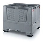 Plastcontainer MoveBox 1000FVH fällbar med ventilation 4 fötter