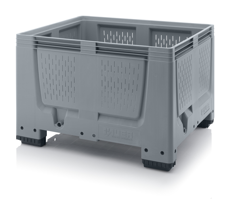 Plastcontainer MoveBox 1000V med ventilationshål 4 fötter