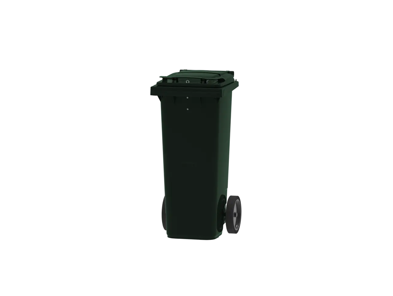 Sekretesskärl 140L med sekretesslock, Grön