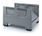 Plastcontainer MoveBox 1000FV fällbar med ventilation 4 hjul