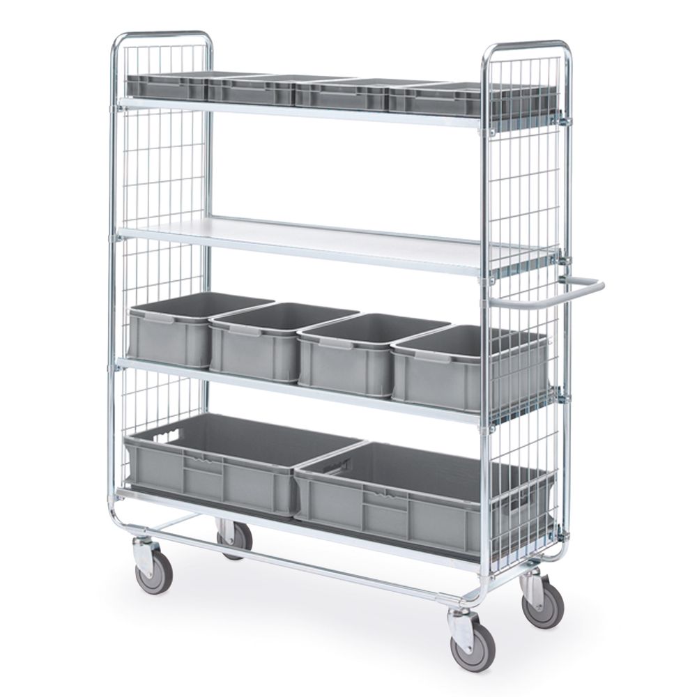 Hyllvagn 100 1200x425mm 4 hyllor