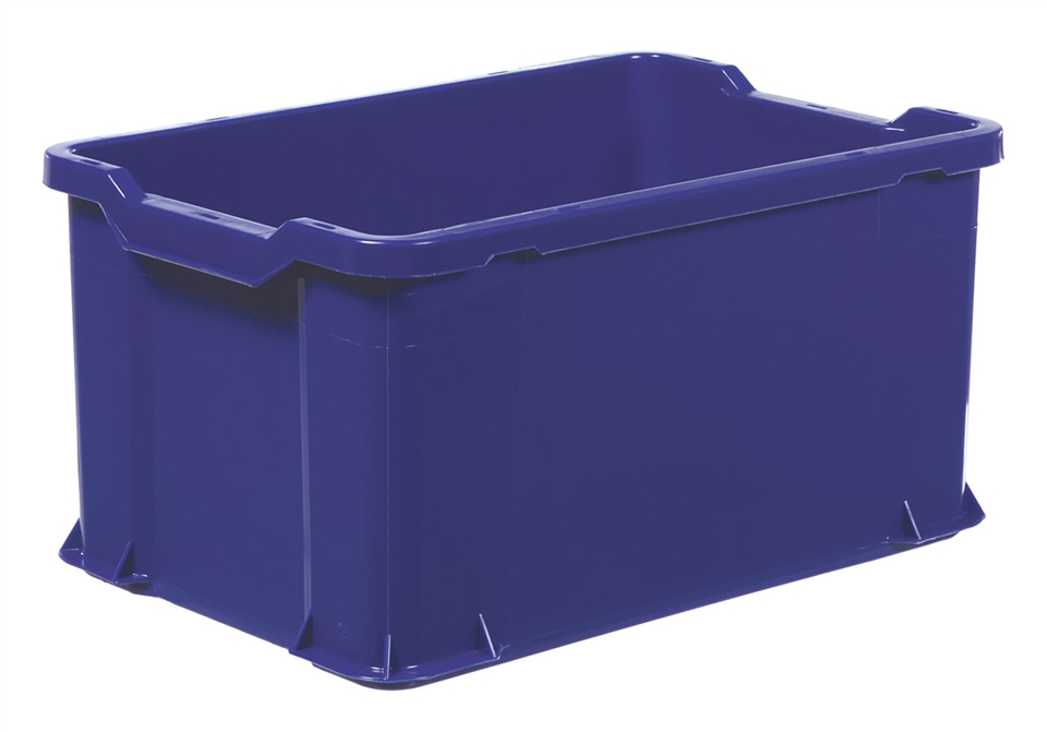 Plastback 600x400x300 mm Blå