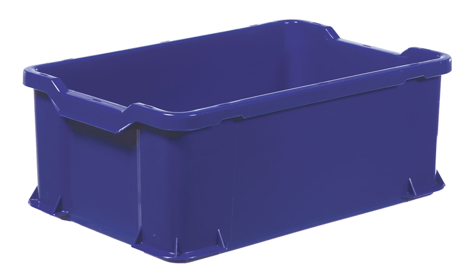 Blå Plastback 600x400x225 mm