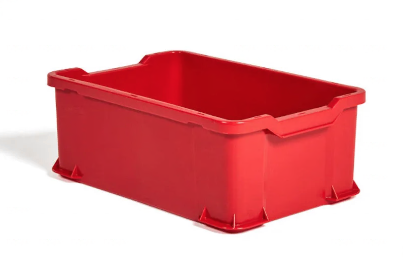 Röd Plastback 600x400x225 mm