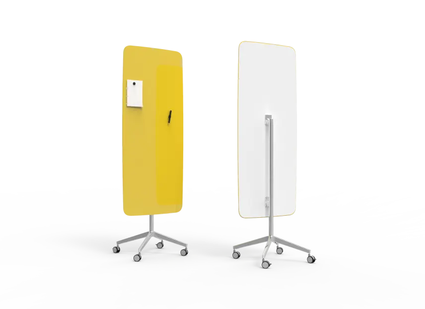 Mobil skrivtavla, Flow, gul