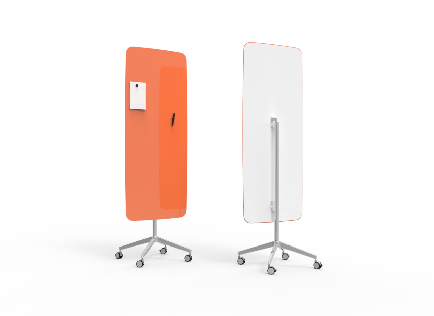 Mobil skrivtavla, Flow, soft orange