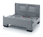Plastcontainer MoveBox 1000FV fällbar med ventilation 3 medar