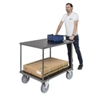 Bordsvagn ERGO Mörkgrå 1110x700x965 mm med broms