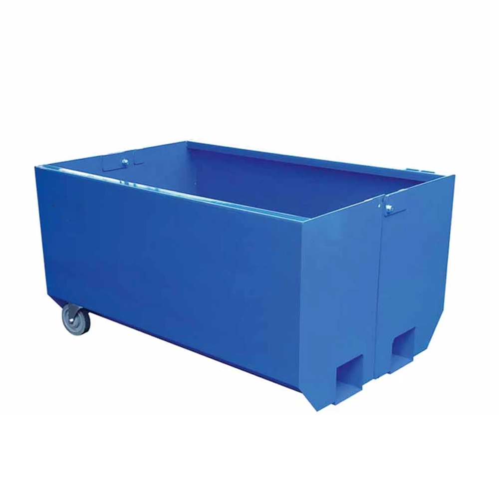 Bottentömmande Container SplitBox 900L Förberedd för hjul