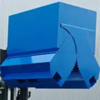 Bottentömmande Container SplitBox 900L Förberedd för hjul