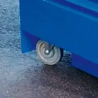 Bottentömmande Container SplitBox 900L Förberedd för hjul