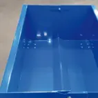 Bottentömmande Container SplitBox 1000L med Vätskebotten, förberedd fö