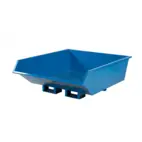 Tippcontainer lågbyggd 750 L med tryckplatta