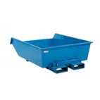 Tippcontainer lågbyggd 750 L med tryckplatta