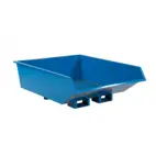 Tippcontainer lågbyggd 750 L med tryckplatta