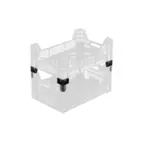 Höjningssats 50 mm till EcoBox 600x400 Perforerad