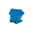 Tippcontainer med högbyggt lock 200 L med tryckplatta