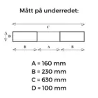 Tippcontainer med högbyggt lock 750 L med tryckplatta