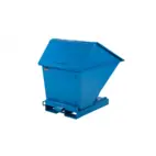 Tippcontainer med högbyggt lock 400 L med tryckplatta