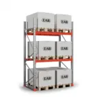 Pallställ grundsektion 3000x1850 mm, 1000kg/pall