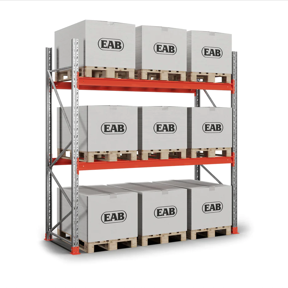 Pallställ grundsektion 3000x2750 mm, 550kg/pall