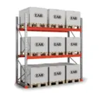 Pallställ grundsektion 3000x2750 mm, 550kg/pall