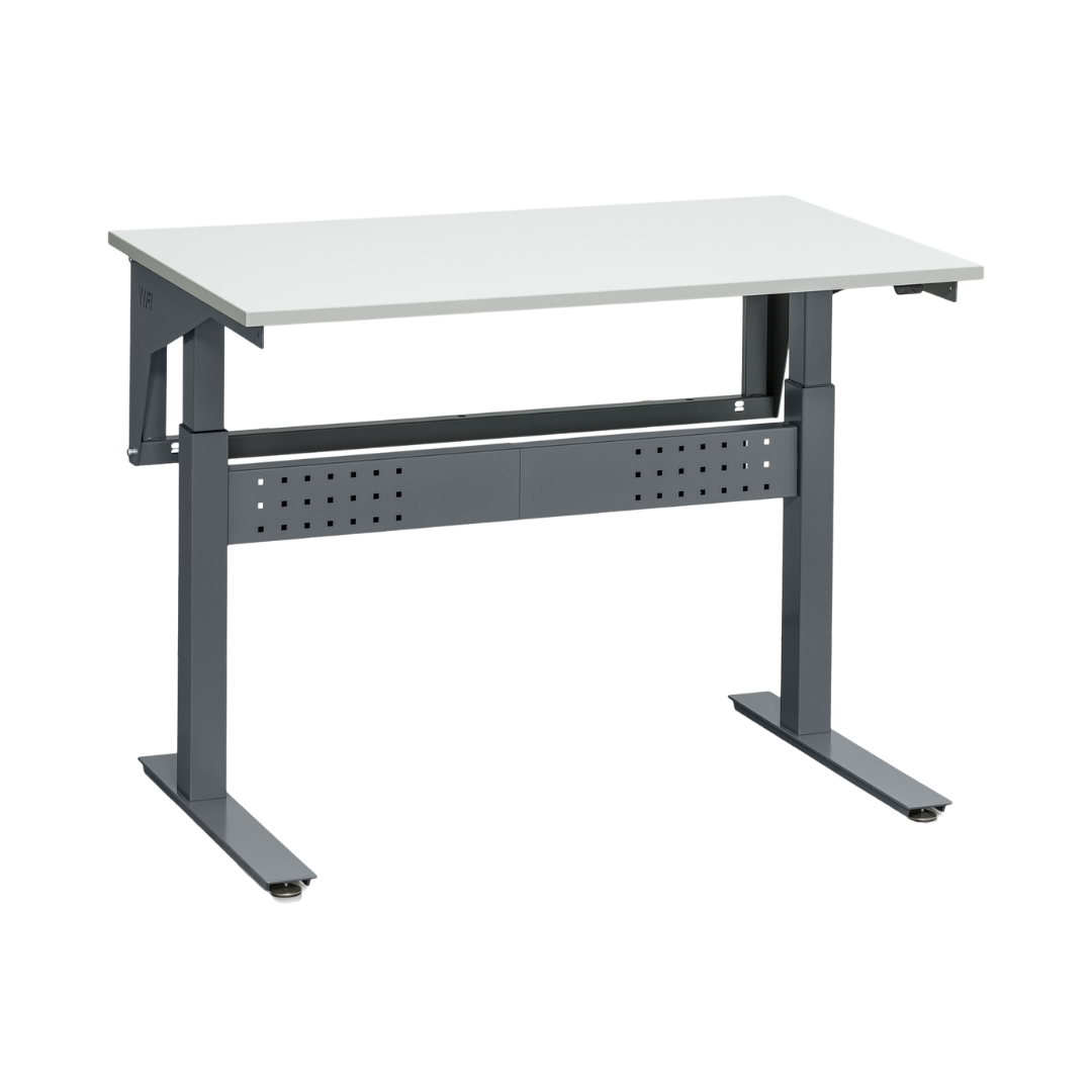 Höj- och sänkbart arbetsbord LD 200kg Laminat 1200x800 mm, med ram