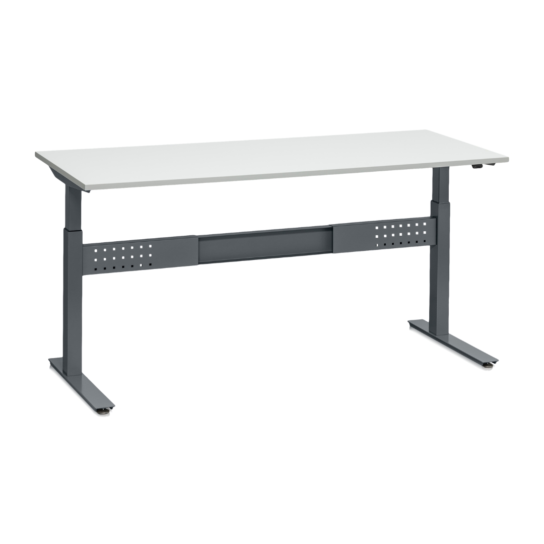 Höj- och sänkbart arbetsbord LD 200kg 1800x800 mm Grå Laminat