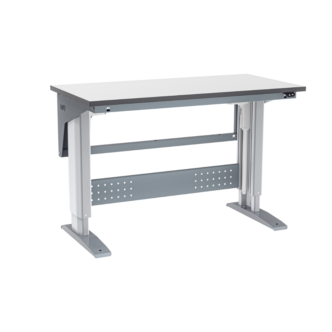 Höj- och sänkbart arbetsbord HD 300kg 1200x600 mm Grå Laminat