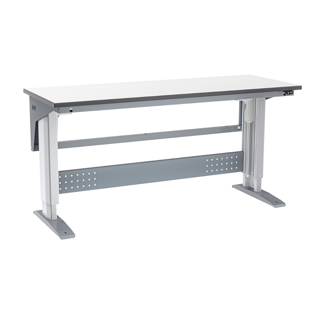 Höj- och sänkbart arbetsbord HD 300kg 1600x600 mm Grå Laminat