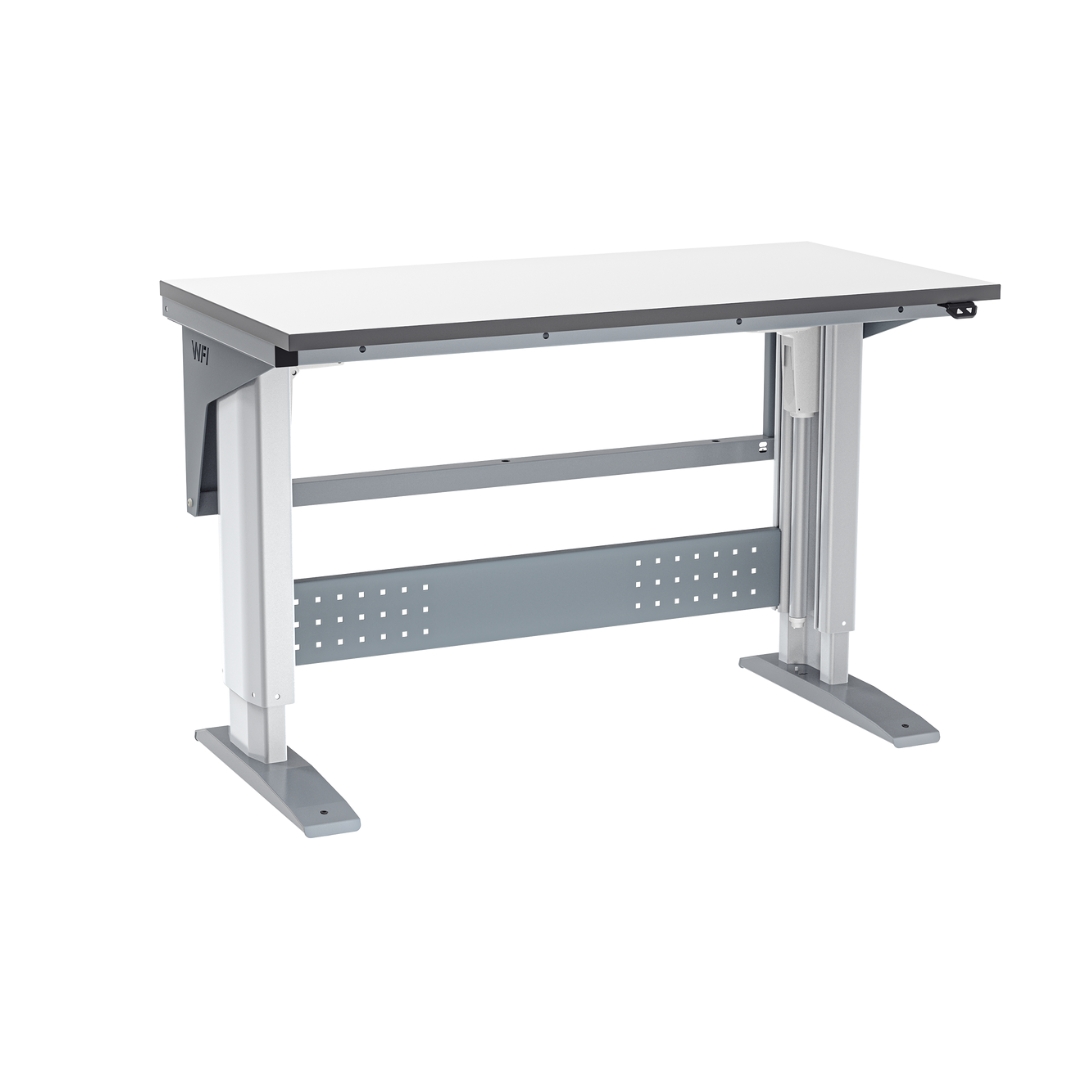 Höj- och sänkbart arbetsbord HD 400kg 1200x600 mm Grå Laminat