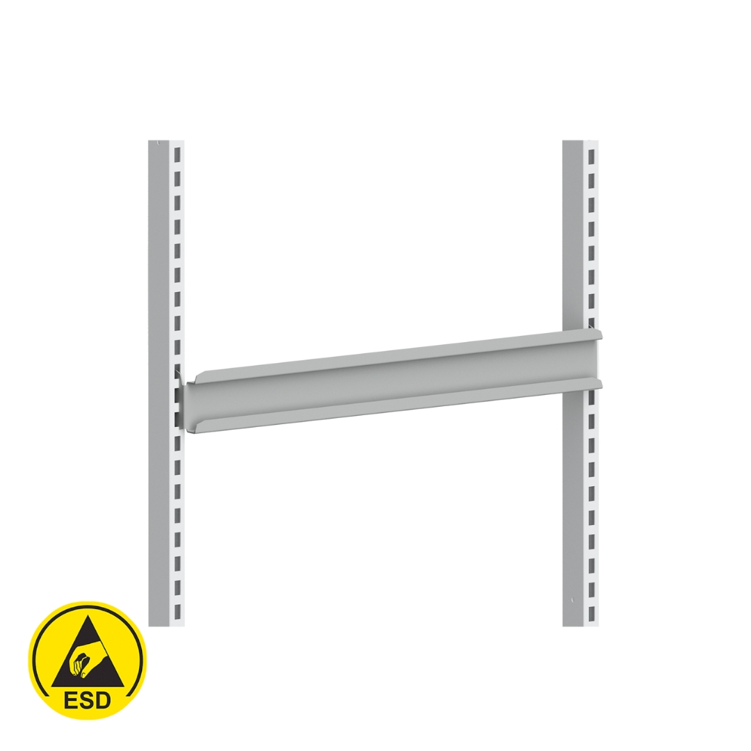 Backlist ESD 670 mm, för plastbackar till arbetsbord
