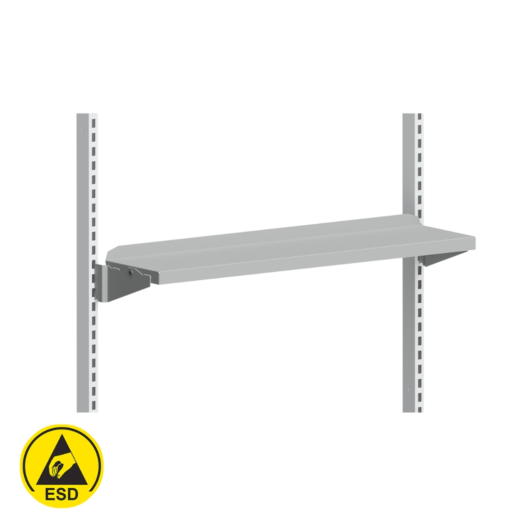 Hyllplan ESD 900x210 mm, tillbehör till arbetsbord