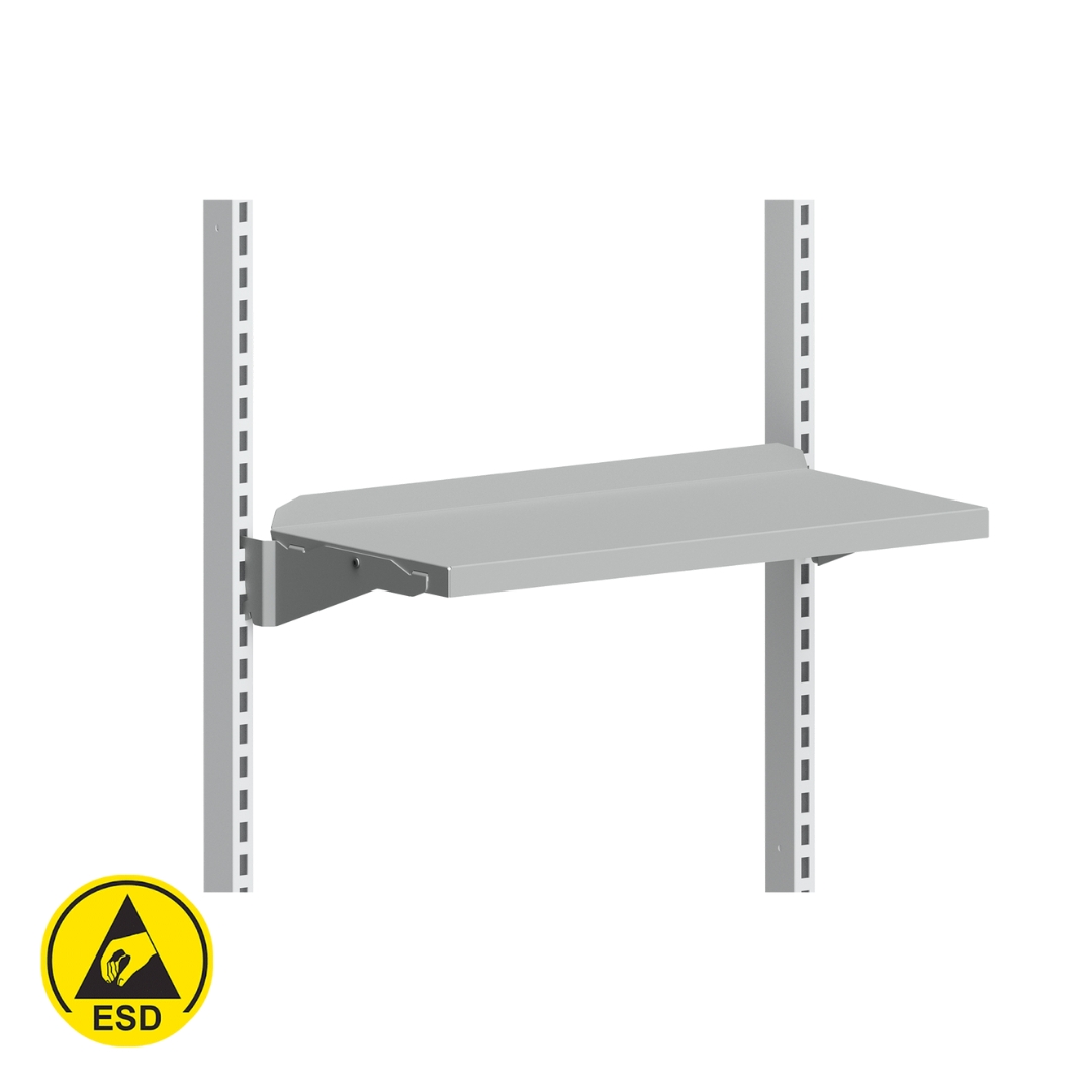 Hyllplan ESD 670x300 mm, tillbehör till arbetsbord