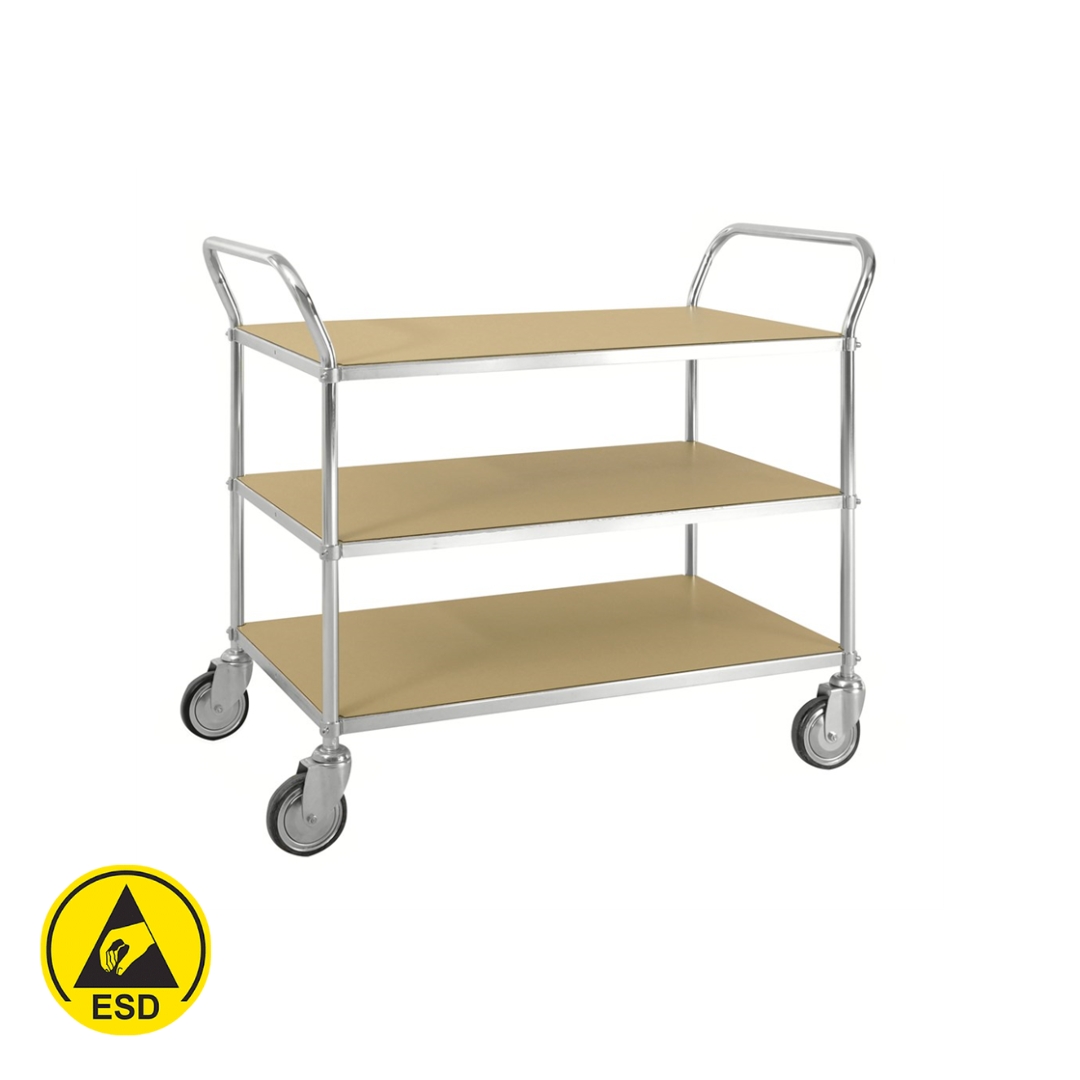Bordsvagn ESD 3 plan 1070x585x940 mm 250 kg