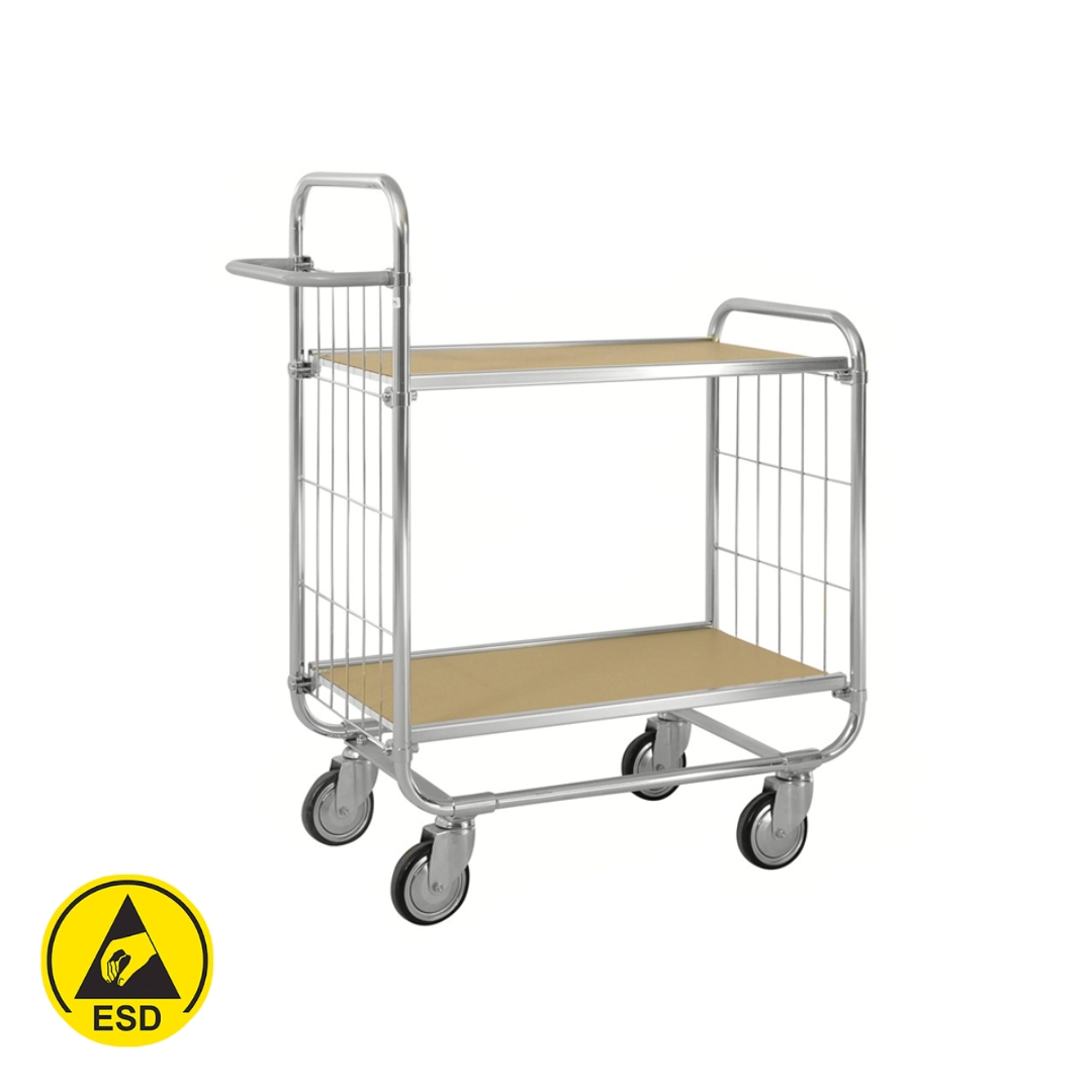 Plockvagn ESD 2 hyllor Serie 8000 Large 1195x470x1120 mm