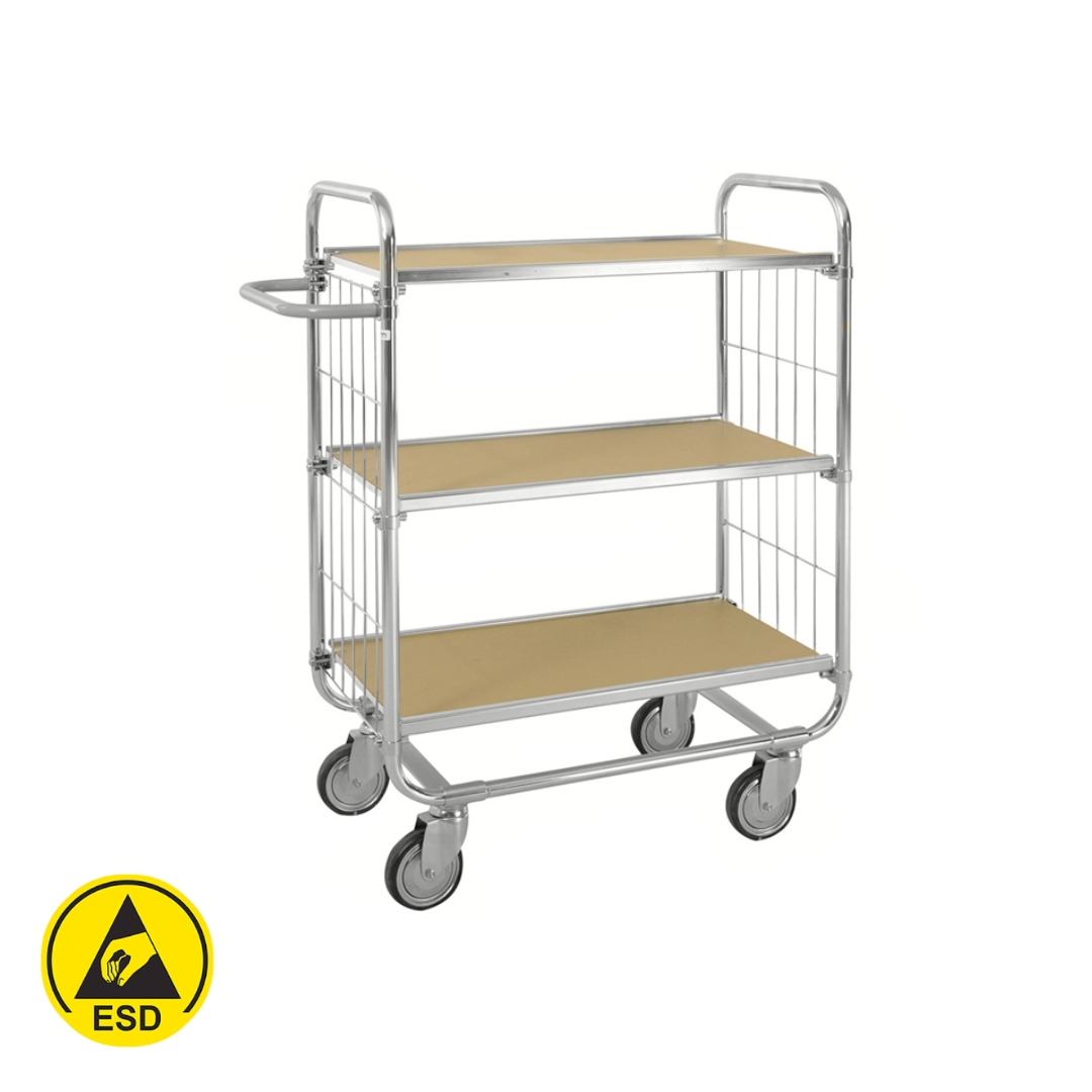 Plockvagn ESD 3 hyllor Serie 8000 Large 1195x470x1120 mm