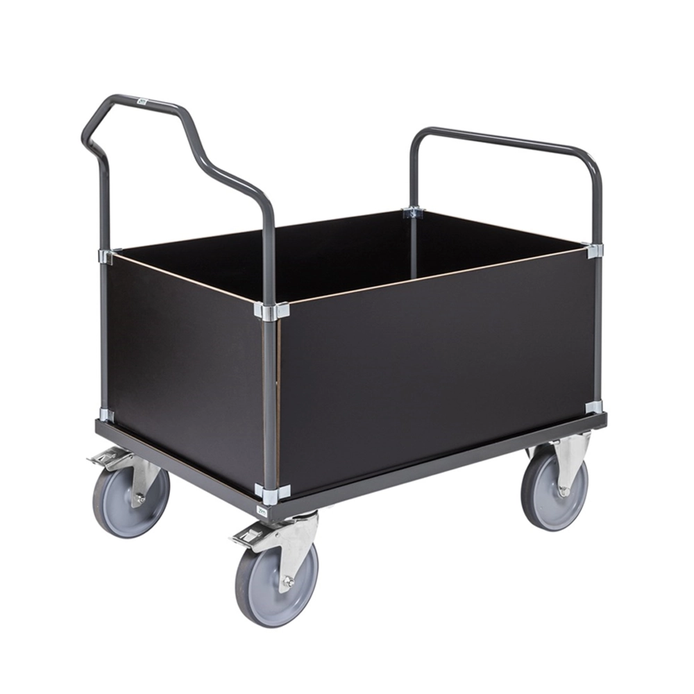 Lådvagn ERGO Mörkgrå 1290x800x1065 mm 500kg med broms