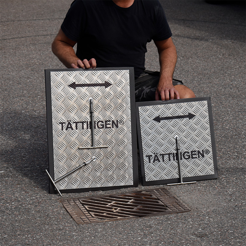Brunnstätning Tättingen® 400 x 420 mm inkl väggfäste