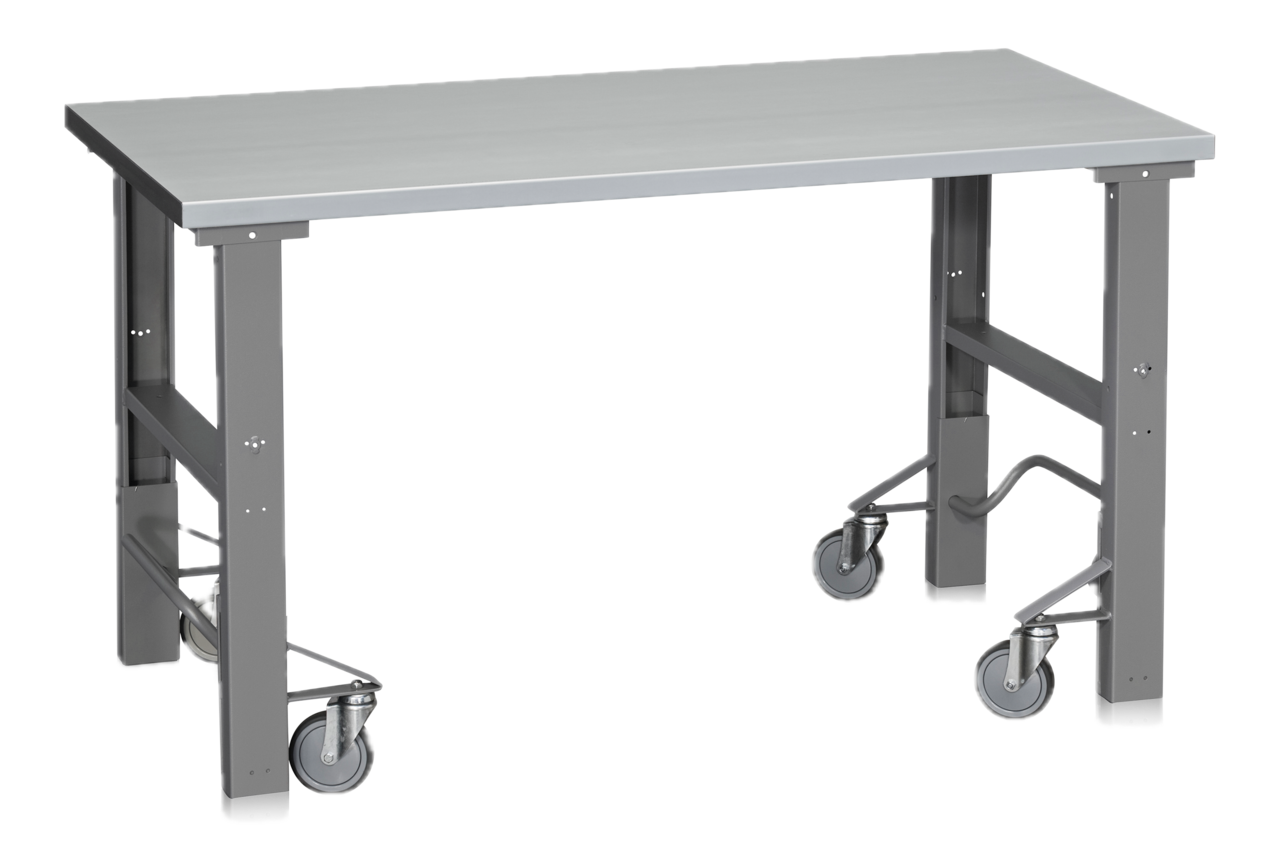 Arbetsbänk på hjul 500kg 1600x800mm Vinyl