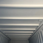 Sjöfartscontainer 20-fot Stålgolv Grå