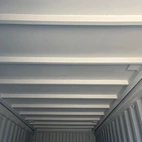 Sjöfartscontainer 20-fot Stålgolv Grå