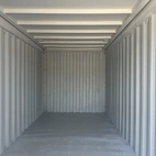 Sjöfartscontainer 20-fot Stålgolv Grå