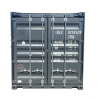 Sjöfartscontainer 20-fot Stålgolv Grå