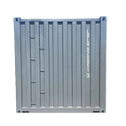 Sjöfartscontainer 20-fot Stålgolv Grå