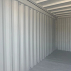 Sjöfartscontainer 20-fot Stålgolv Röd